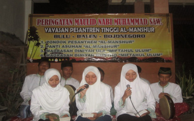 Kegiatan Maulid Nabi Muhammad SAW di Ponpes Al-Manshur
